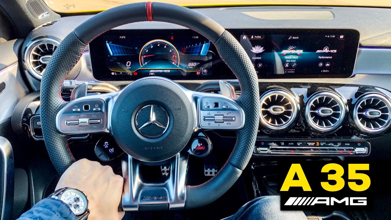 2019 MERCEDES AMG A35 Full Interior Review MBUX Infotainment Performance Seats Burmerster