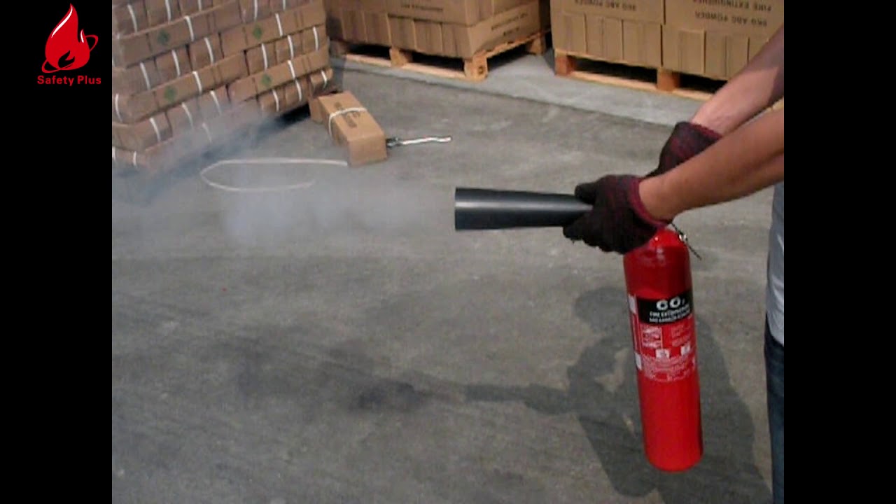 2kg Co2 fire extinguisher discharge test