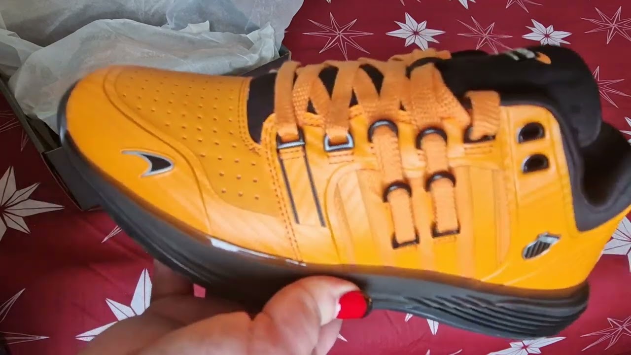 McLaren x K Swiss SI-18 ULTRASHOT Papaya / Black Trainers Sneakers Unboxing