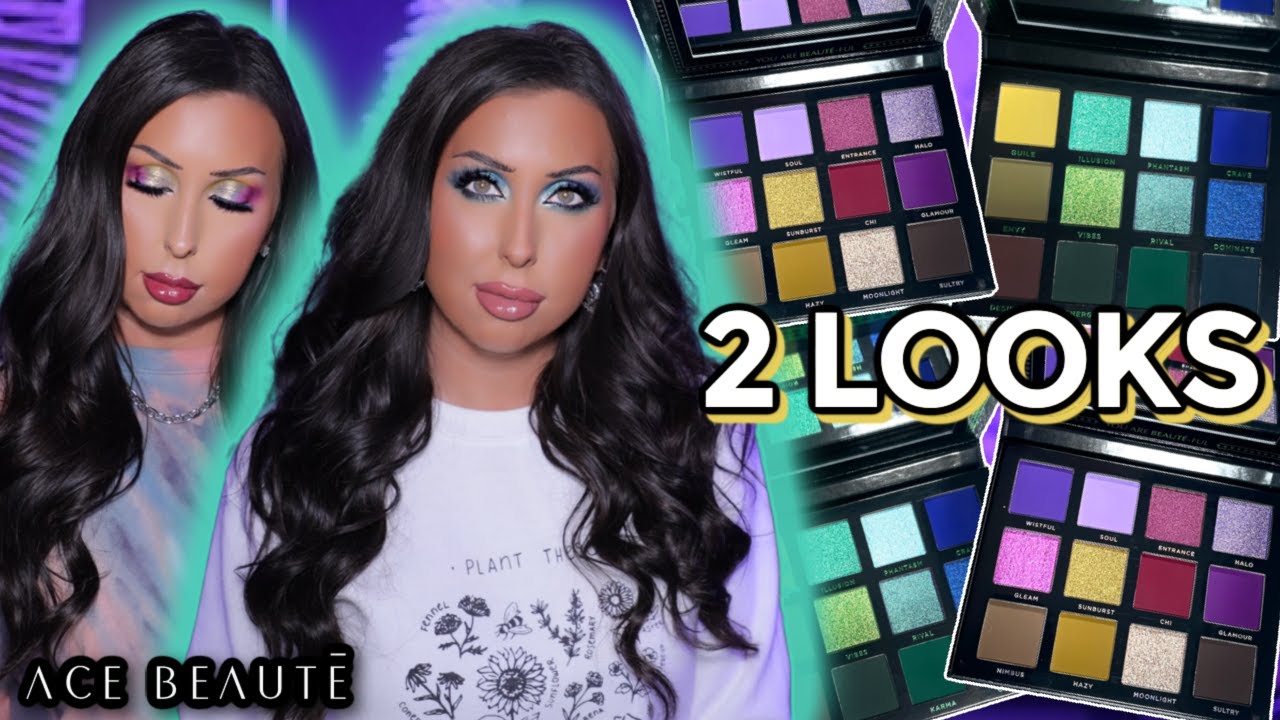 AURA palette & ENVY palette | ACE BEAUTE 2 LOOKS + SWATCHES