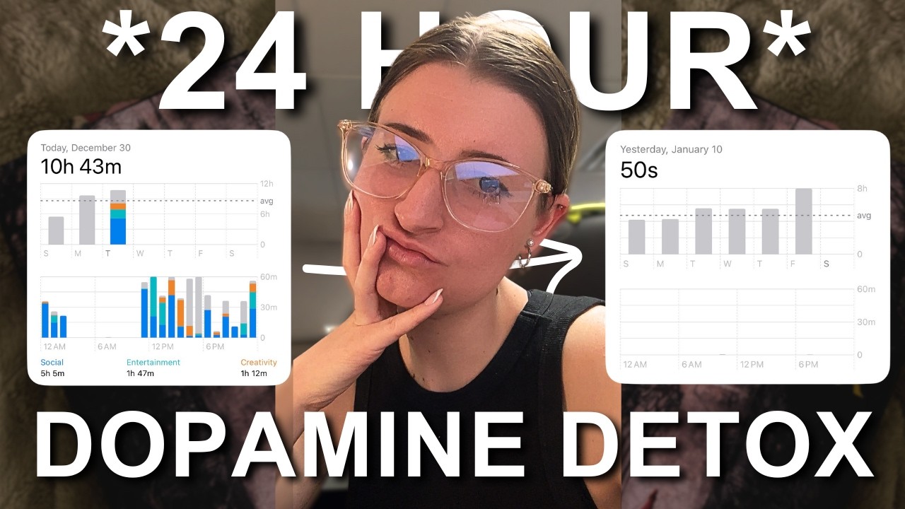 I SPENT *24 HOURS* WITHOUT MY PHONE (dopamine detox)🔋 dream life diaries ep. 1