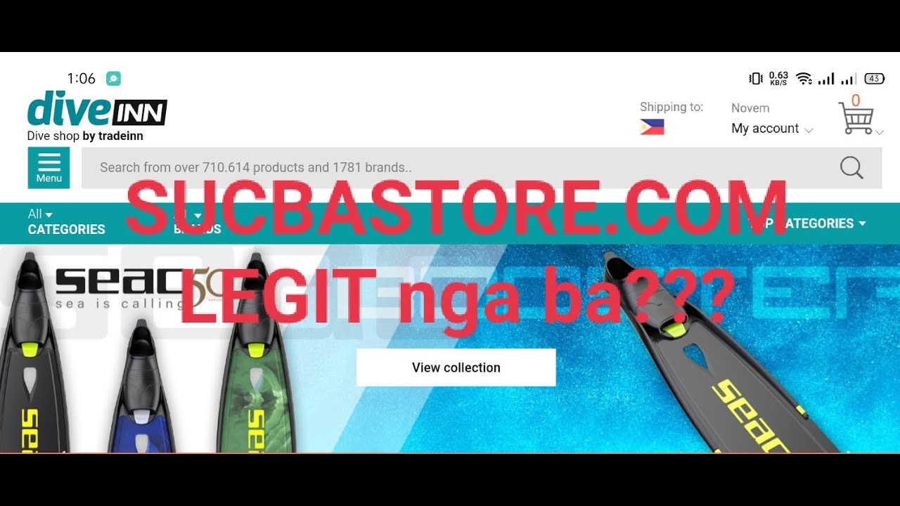 Shopping at scubastore shipped to Philippines | Netherlands to Philippines