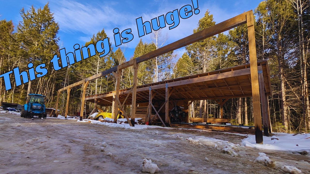 Piers, Posts, and Beams!  SawShed Expansion.
