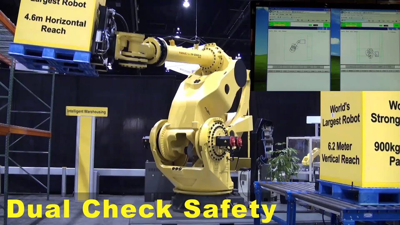 World's Largest Robot - FANUC M-2000iA Robot Automated Storage & Retrieval System