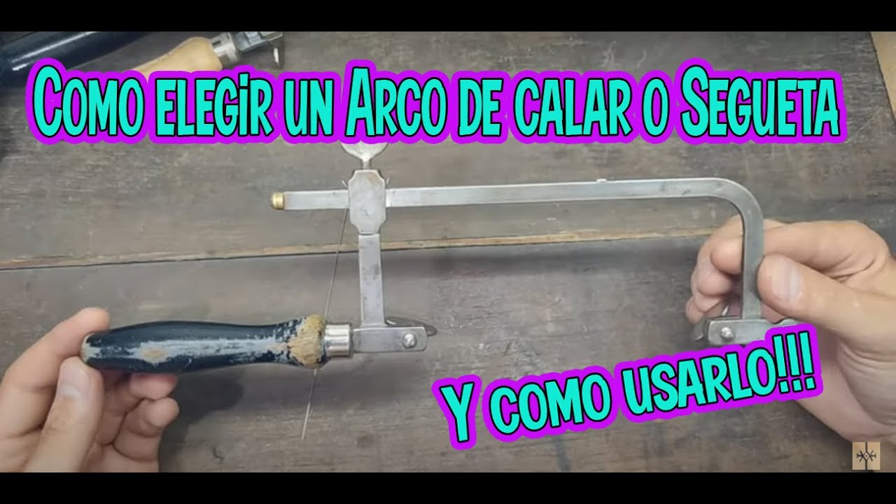 Calado con Segueta o Arco de Sierra en joyeria artesanal - Manual draft with saw bow in jewelry