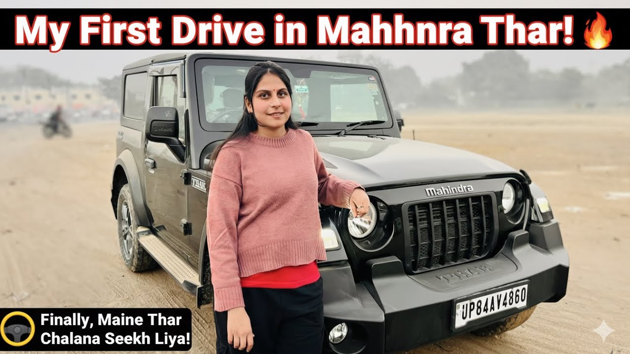 My First Time Driving Mahindra Thar! 🔥 | Itna Dar Kyun Lag Raha Tha? 😰 Challenge Ka Day 8/10😍