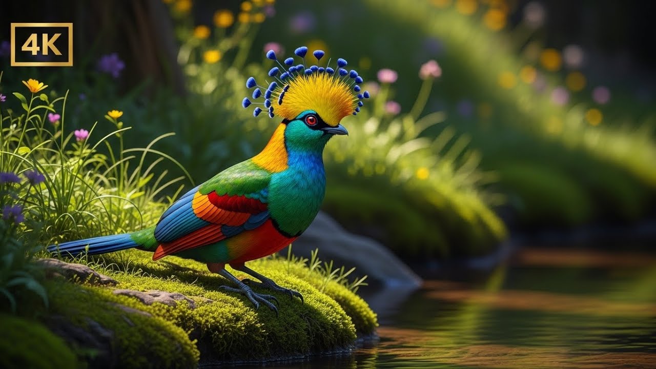 Deep Sleep Piano with Bird Sounds & Flowing River | Relax, Heal, Study Better