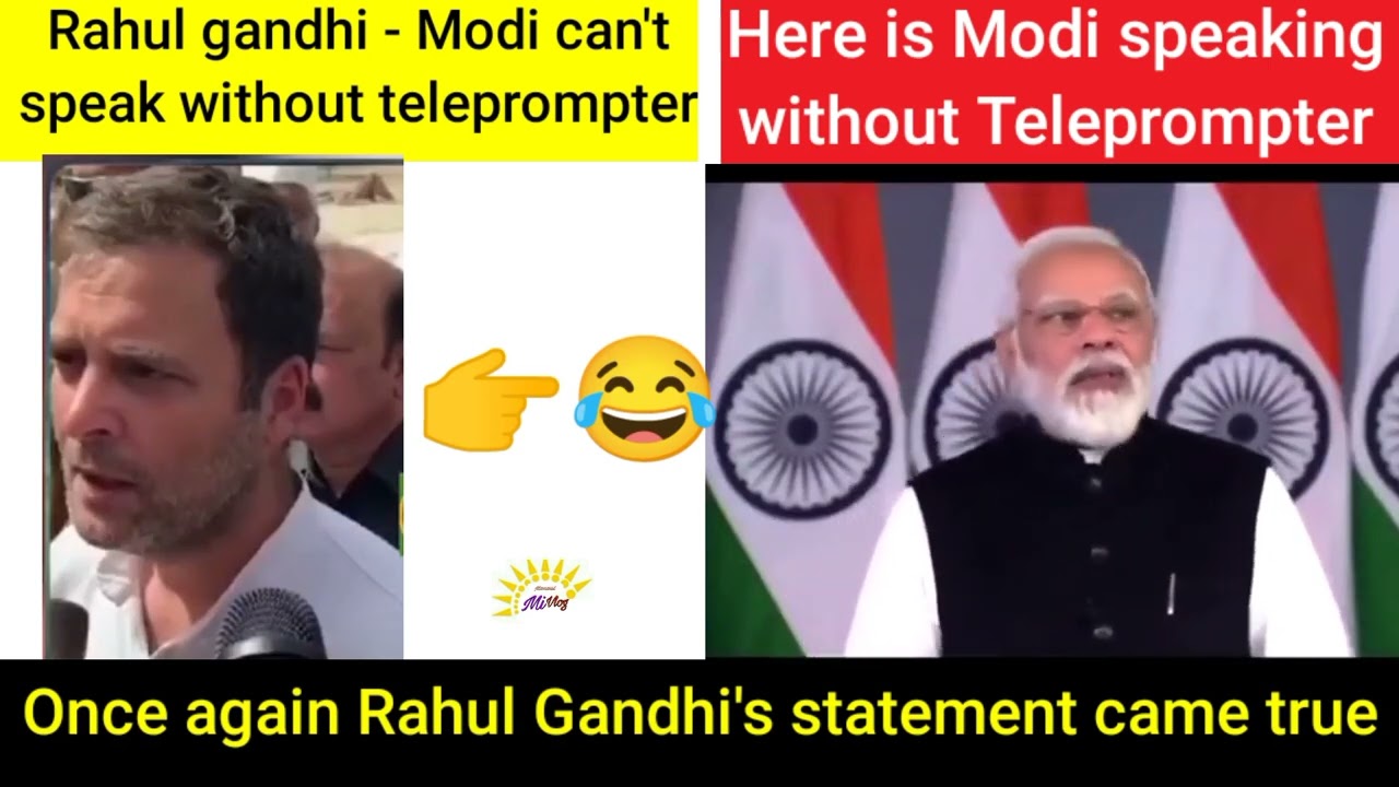 Modi can't speak Without Teleprompter //😂#modi #teleprompter #trending