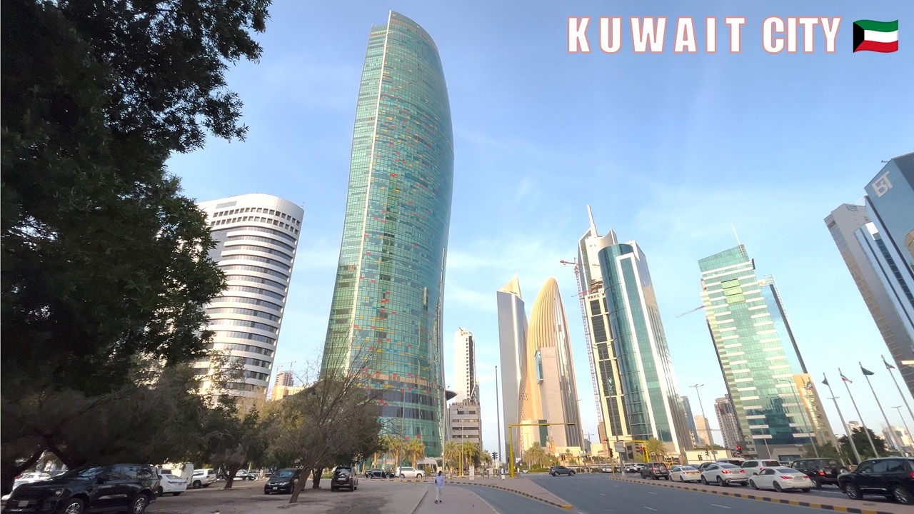 Kuwait City | Calm City View in 4K | Relaxing View