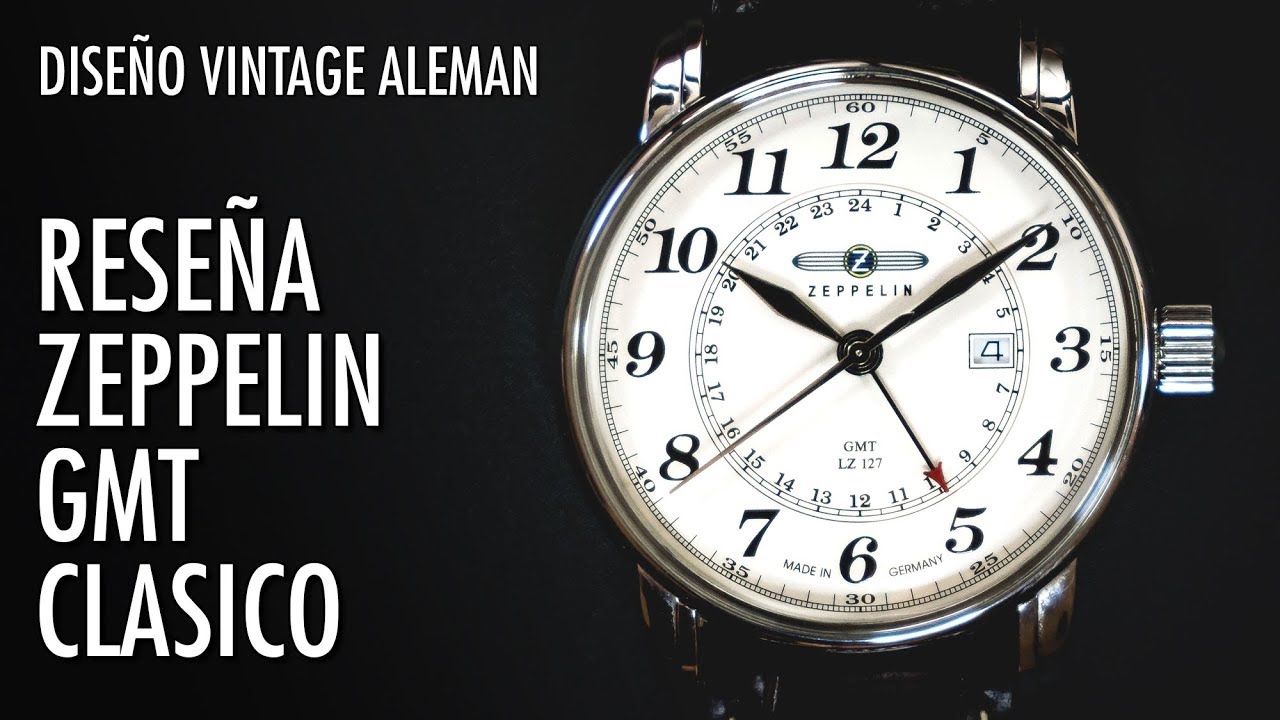 Reseña Zeppelin GMT LZ127 7642-5 Reloj Alemán Clásico de Cuarzo