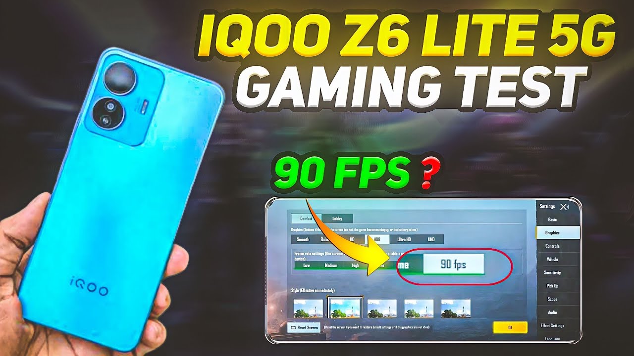 iQOO Z6 Lite 5g PUBG & BGMI Test | IQoo Z6 Lite | IQoo Z6 Lite Pubg Test | IQoo Z6 Lite 5g