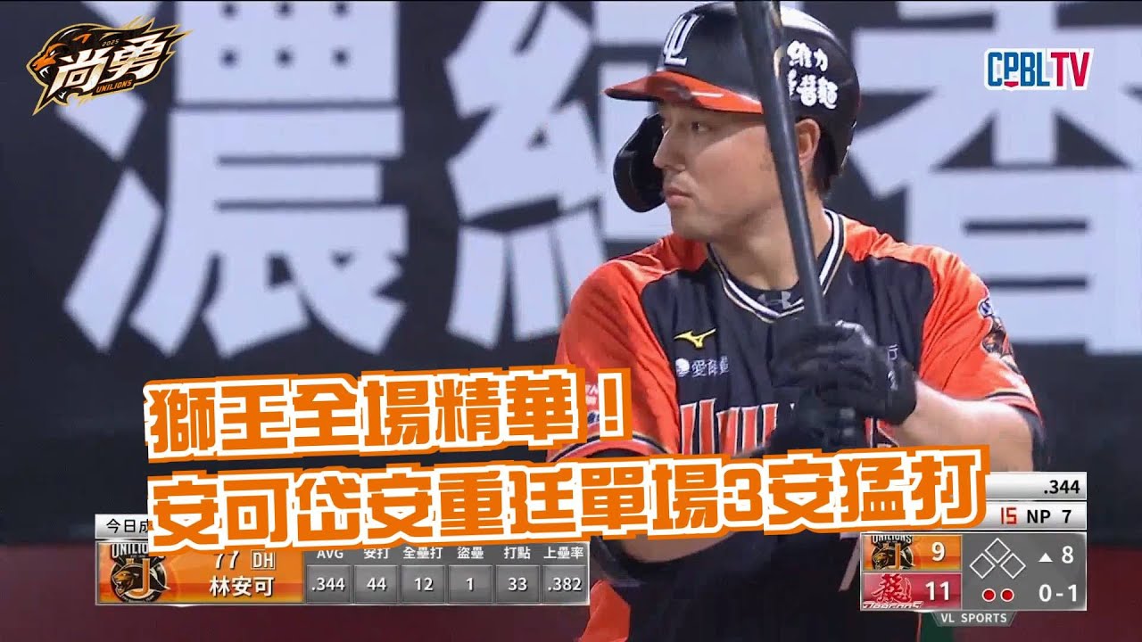 7/6 獅王全場精華！你來我往打到最後！單場3轟火力全開 統一獅 Uni Lions
