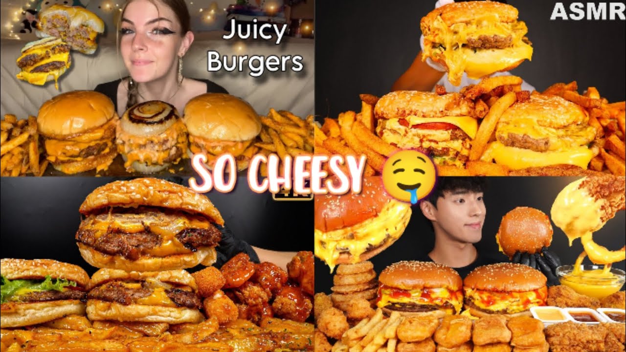 EXTREME Cheesy Burger 🍔🧀 | Messy & Satisfying ASMR