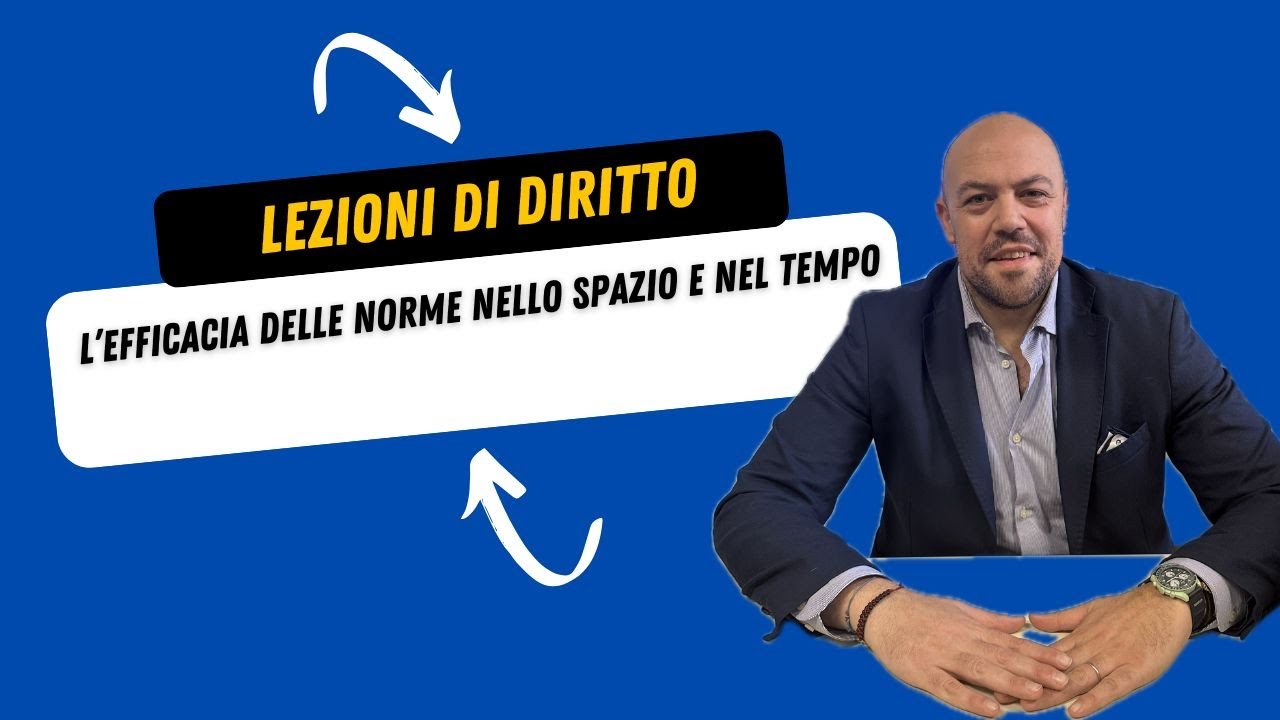 Lezioni di diritto - Efficacia delle norme