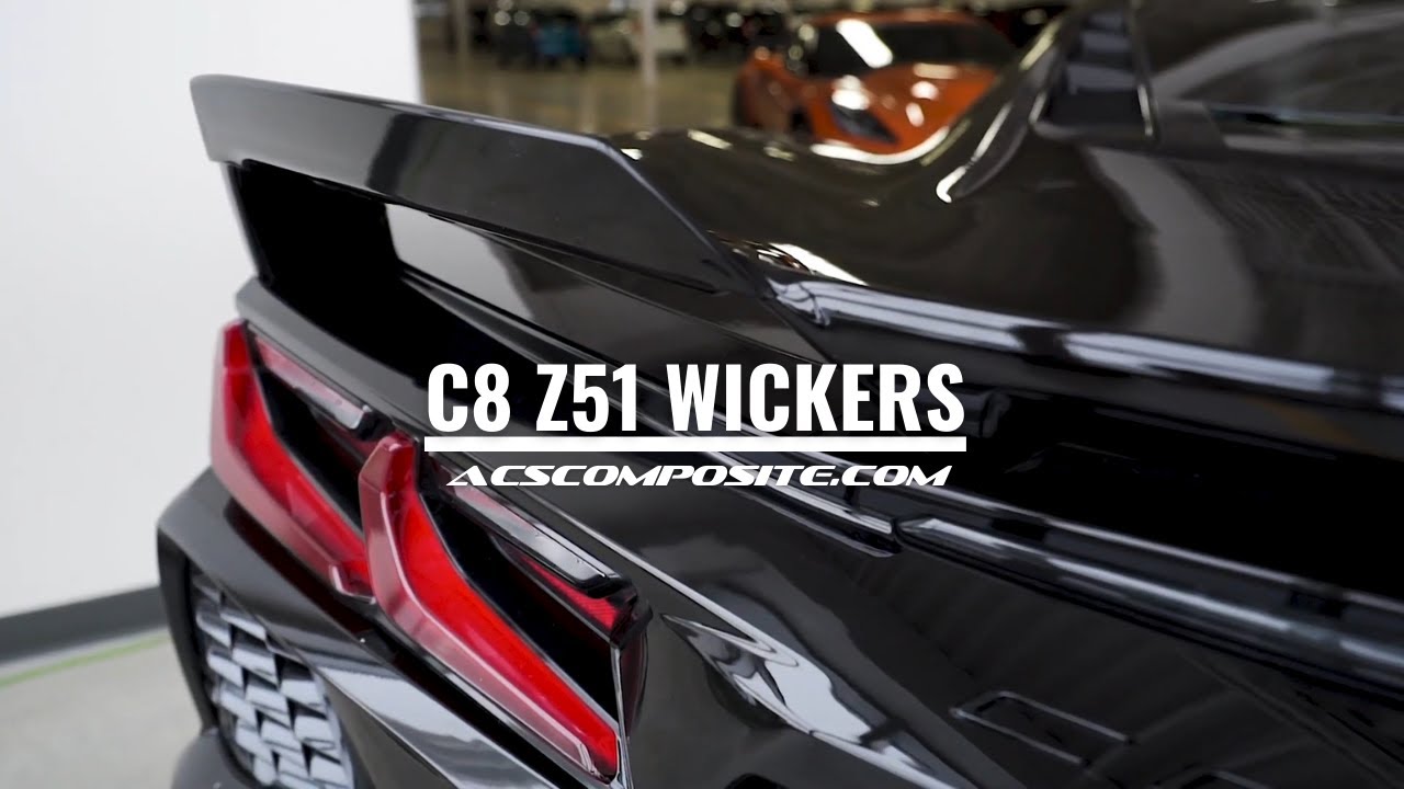 ACS Composite Corvette C8 Stingray Z51 Wickers | 50-4-063 | Видео по установке