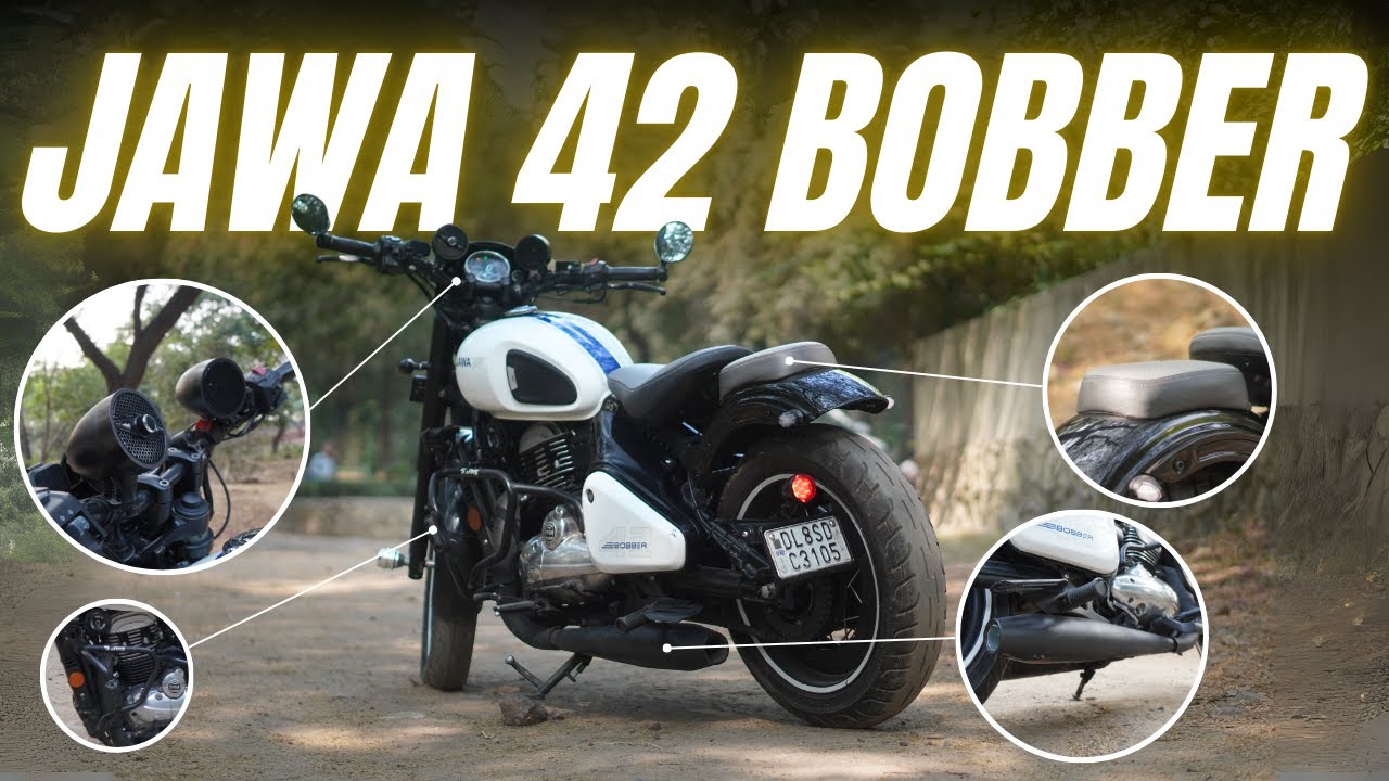 Jawa 42 Bobber Fully Modified 🔥😍 Tron Kit 😈 | Back Seat, Venom Exhaust & More | #jawabobber #jawa