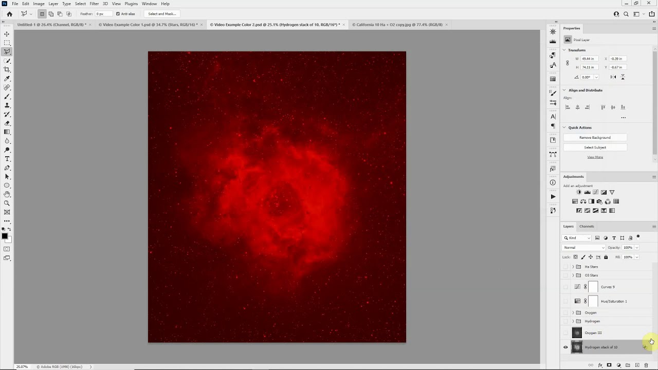 Adding Color to Monochrome Astro Images in Photoshop