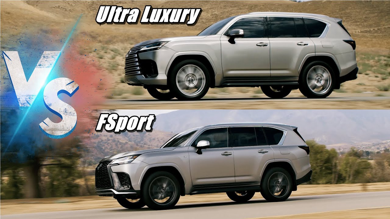 2022 LEXUS LX 600 | Ultra Luxury VS FSport Visual Comparison