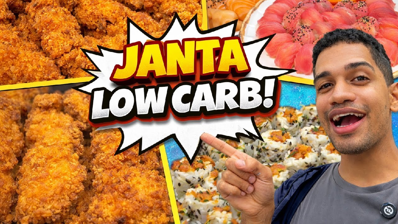 JANTA LOW CARB! Nunca vi prato com tanto FRANGO FRITO!!!!