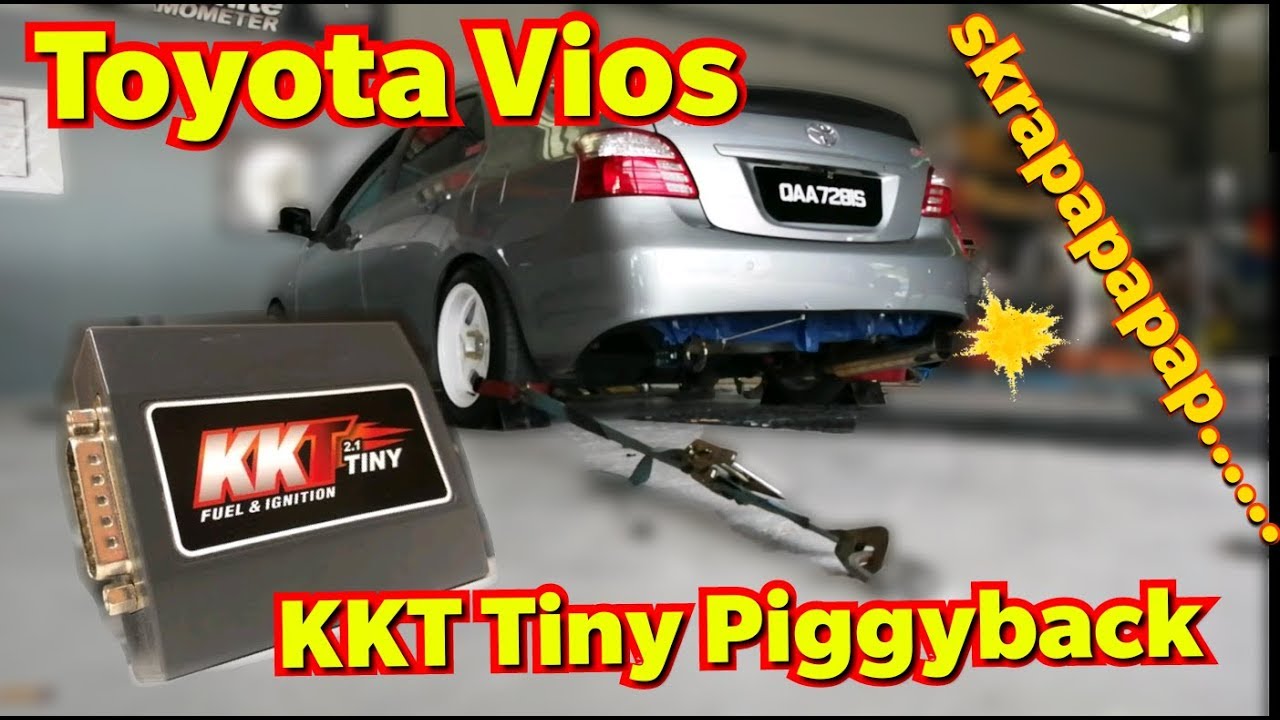 Toyota Vios 2nd gen with launch control and anti-lag dyno | KKT Tiny 2.1 Piggyback