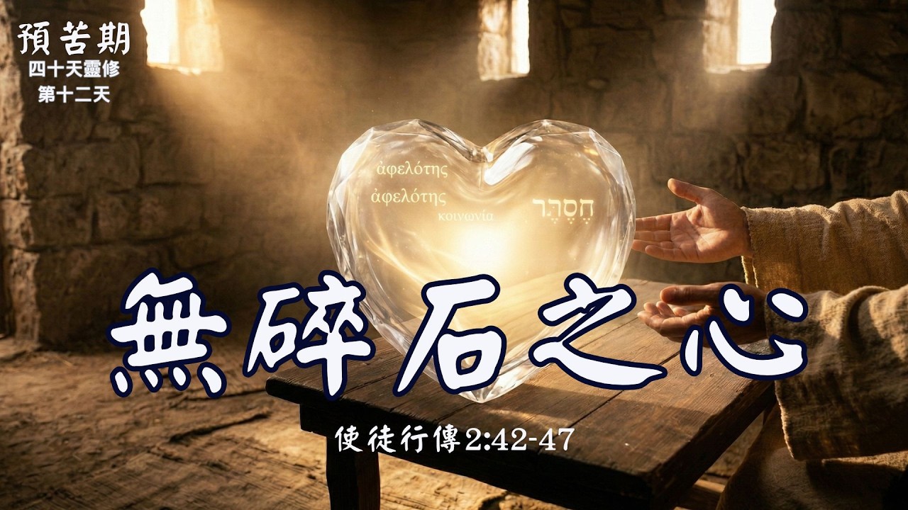 存著歡喜誠實的心（無碎石之心）——在簡單中經歷真實的團契