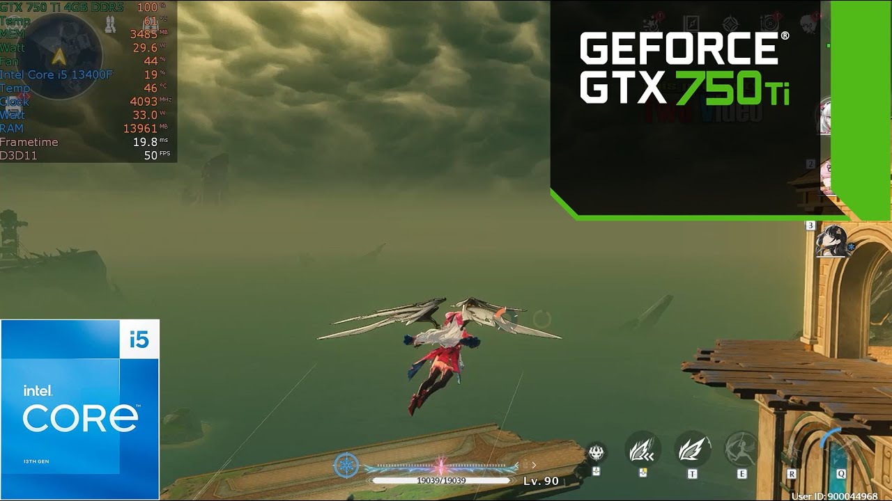GTX 750 Ti 4GB Wuthering waves
