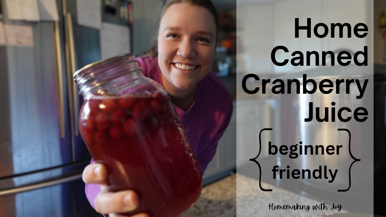 CRANBERRY JUICE • easy canning recipe