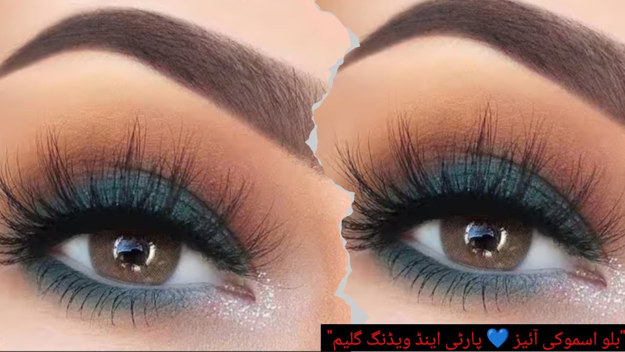 "💙Blue Smokey Eye Makeup Look | Asian Bridal & Party Glam 2025"