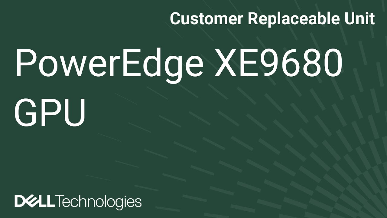 Dell PowerEdge XE9680: Remove/Install A100 GPU