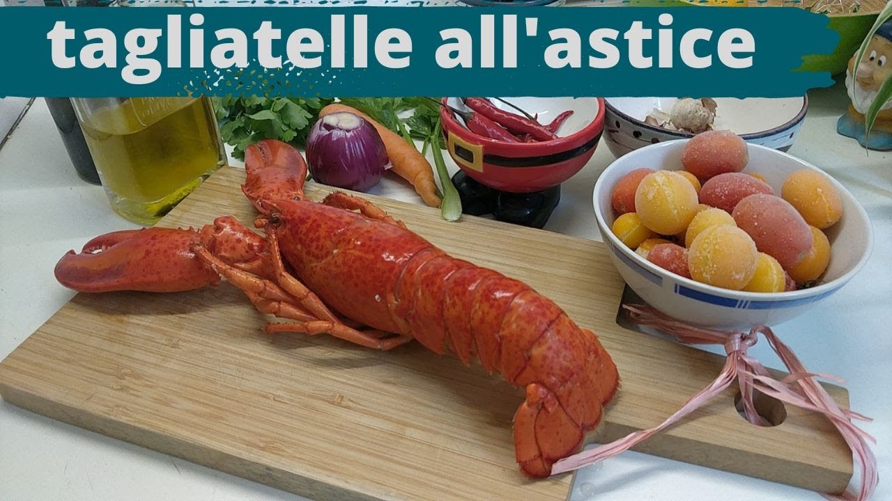 tagliatelle all'astice....congelato e precotto...