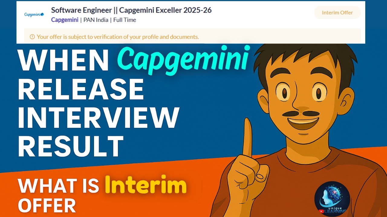 Когда Capgemini опубликует результаты собеседования? | Что такое Instream Offer | Письмо о намере...