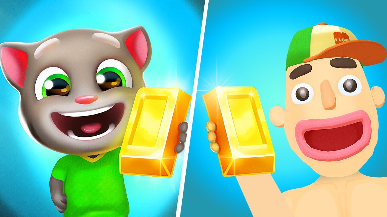 Sandwich Runner VS Talking Tom Gold Run - Talking Tom Running Game, Tom Gold Run New Update