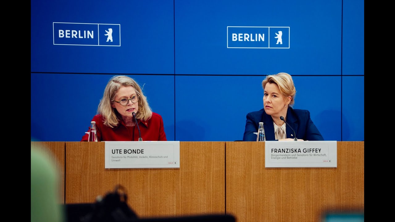 Senatspressekonferenz am 16.12.2025 mit Senatorin Franziska Giffey und Senatorin Ute Bonde