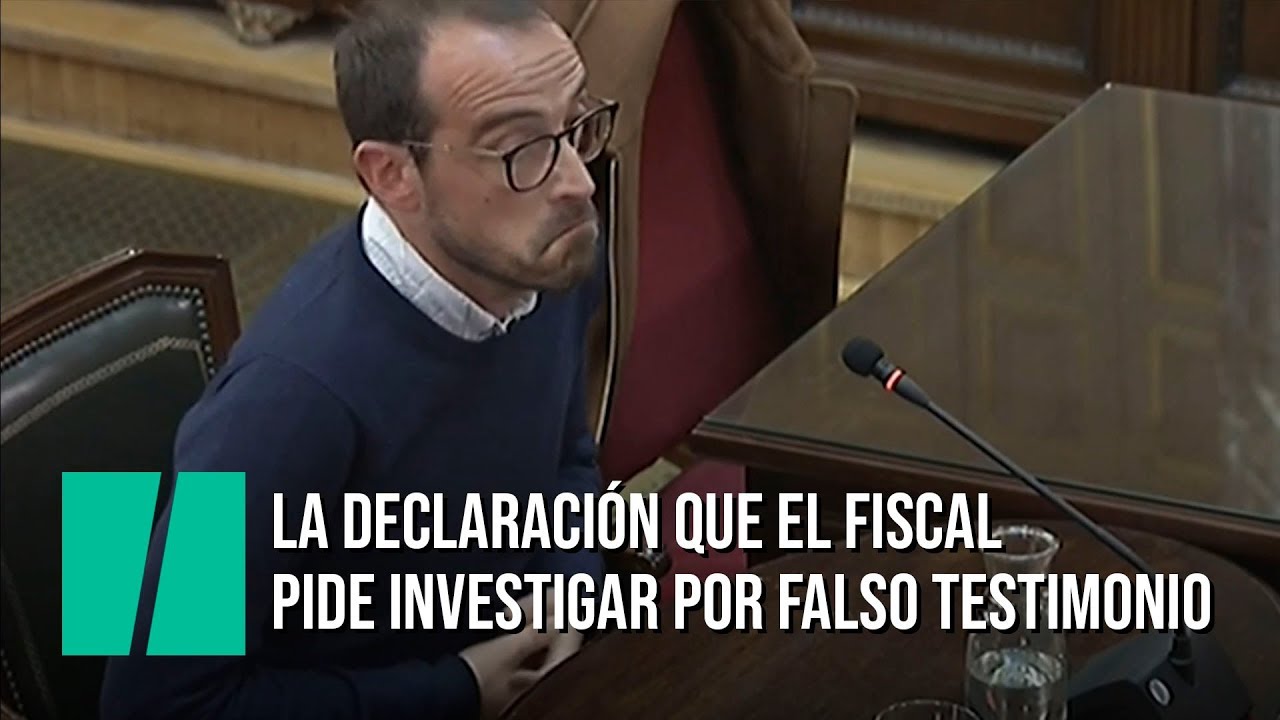 La declaraci&oacute;n de Jaume Mestre, al que el fiscal pide investigar por falso testimonio