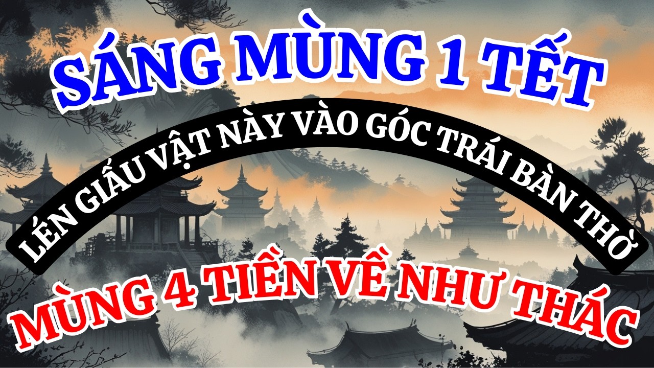 Sáng Mùng 1: Lén Giấu Vật Này Vào Góc Trái Bàn Thờ, Qua Mùng 4 Dòng Tiền Về Như Thác