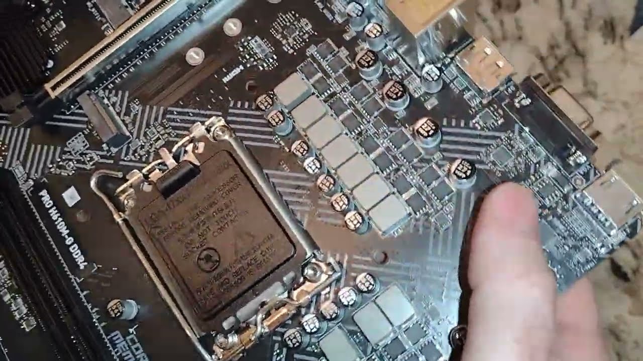Unboxing MSI Pro H610m-G D4 motherboard LGA 1700