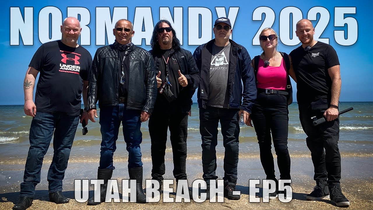 EP5: Normandy Motorcycle Tour | Riding to Utah Beach – D-Day Landing Site 🇫🇷