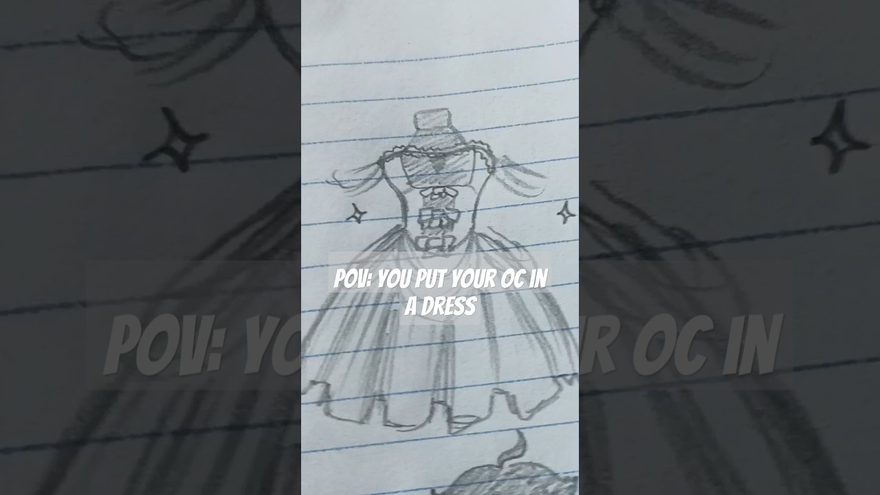 I don't think he's happy with me 😅 #katers #art #oc #dress #funny #prettyboy