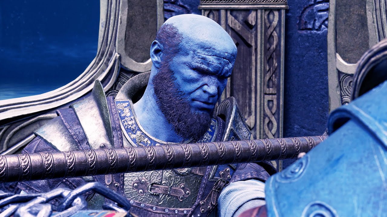 Kratos Helps Brok Feel Special - Brok Blesses The Draupnir Spear for Kratos - God of War Ragnarok