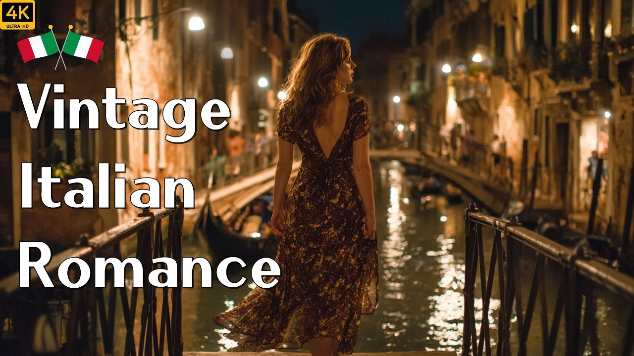 Italian Cinema Love Theme 🇮🇹 Venice Orchestral Romance | 1960s Soundtrack Live 4K