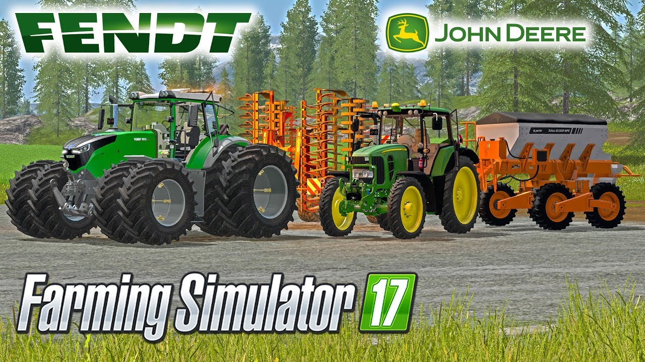 Мощные тракторы Моды | Farming Simulator 2017 | FS 2017 John Deere - LS17 Fendt