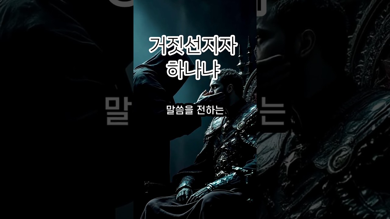 거짓선지자 하나냐 #성경속거짓선지자들 2