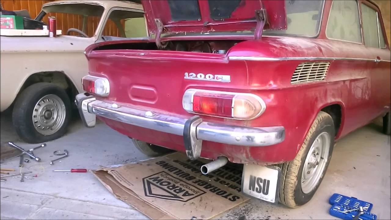 NSU 1200 prvi start z novim motorjem