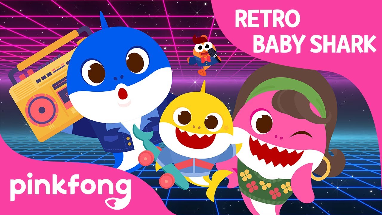 Baby Shark's Retro Party | Baby Shark Retro Version | Pinkfong Songs for Children