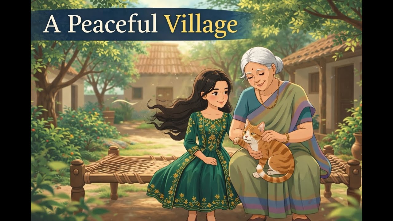 A Peaceful Village Afternoon🍃 | Simple food | silent moment💕 | Ghibli-Inspired Indian Village nia