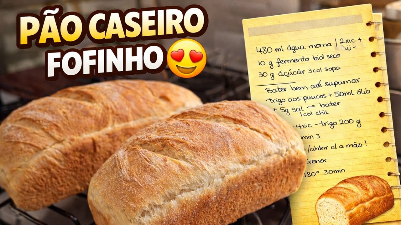 PÃO CASEIRO FOFINHO E FÁCIL | Cresce rápido e dá certo sempre 🍞
