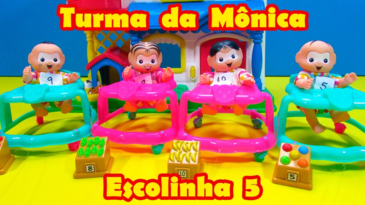 ESCOLINHA 5 - MATEMÁTICA NO MERCADO / CORRIDA DE ANDADOR - TURMA DA MÔNICA BABY #TiaCris