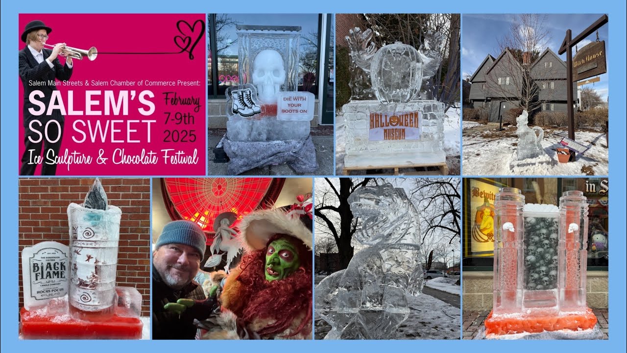 Salem Massachusetts Ice Sculpture Festival 2025- D Tour 357 2/8/25