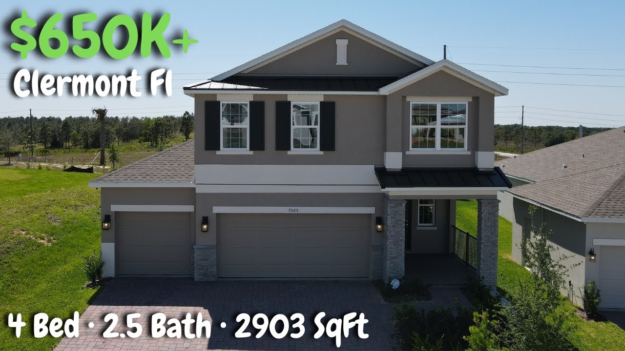 Quick Walkthrough of a 4 Bedroom Home For Sale in Clermont Florida | Mid $600's