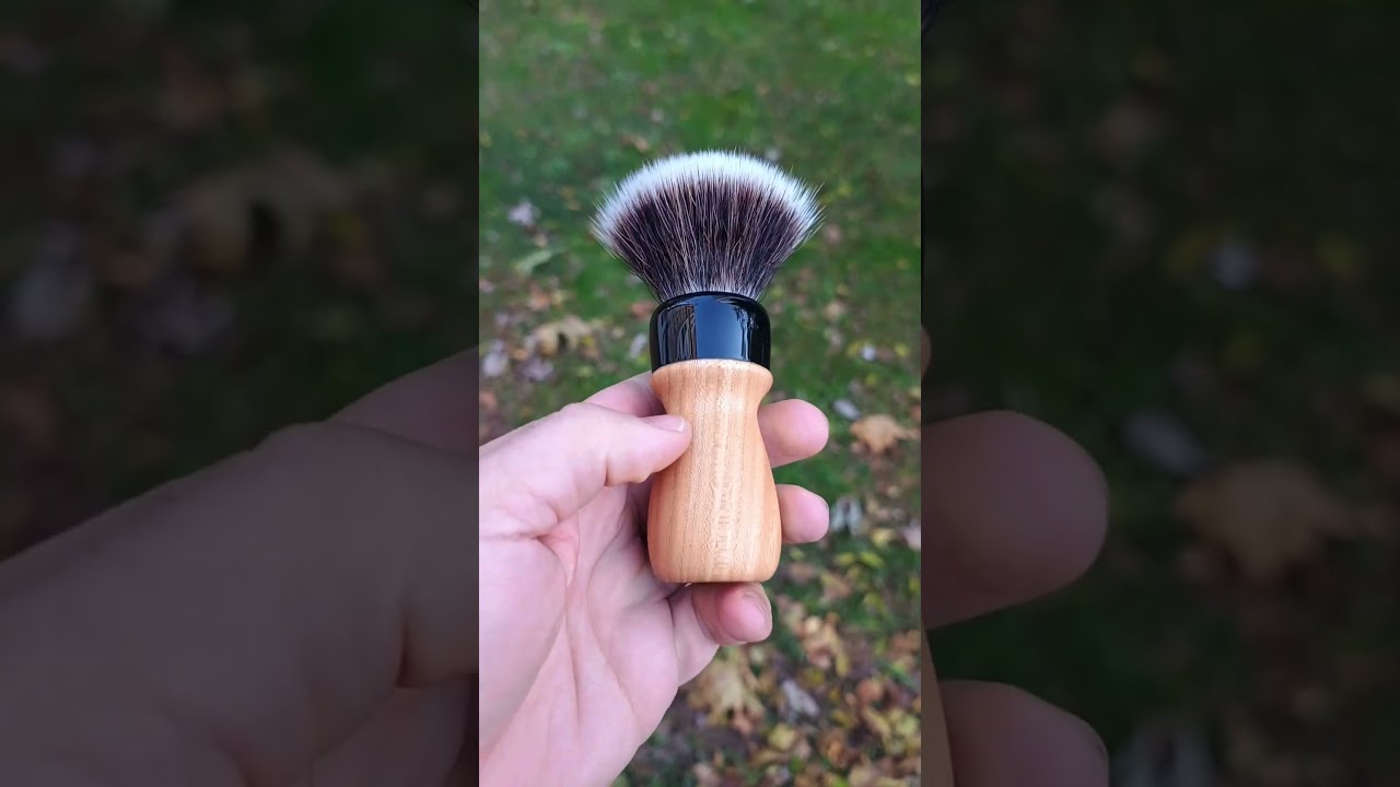 elm wood barber style #shavingbrush